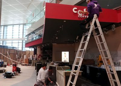 Trabajos para Costa Coffee en el Aeropuerto de Málaga