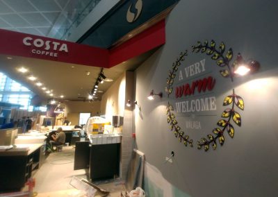 Trabajos para Costa Coffee en el Aeropuerto de Málaga