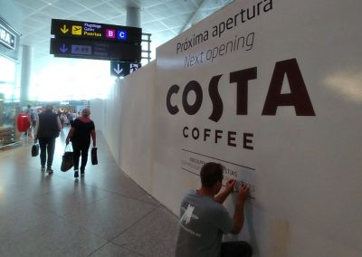 Trabajos para Costa Coffee en el Aeropuerto de Málaga