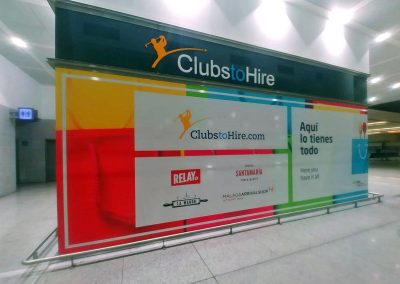 Campaña de publicidad de AENA en el Aeropuerto de Málaga