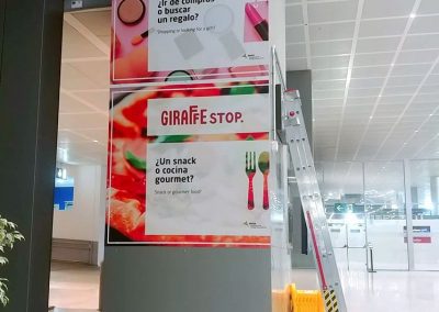 Campaña de publicidad de AENA en el Aeropuerto de Málaga