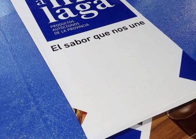 Vinilado de stands para Sabor a Málaga en el Salón de Innovación en Hostelería H&T