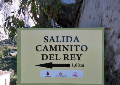 Señalización en Barriada El Chorro – Caminito Del Rey