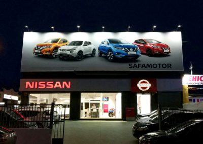 Vinilos para concesionario Nissan Safamotor en Vélez-Málaga