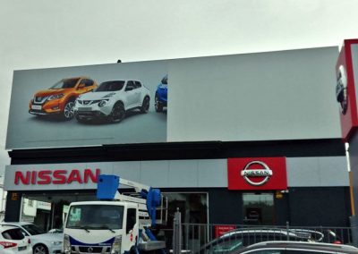 Vinilos para concesionario Nissan Safamotor en Vélez-Málaga