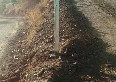 Señalización de los caminos en los alrededores de la Ermita de las Tres Cruces