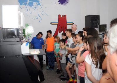 Visita del CEIP El Hacho a Imprenta Castillo