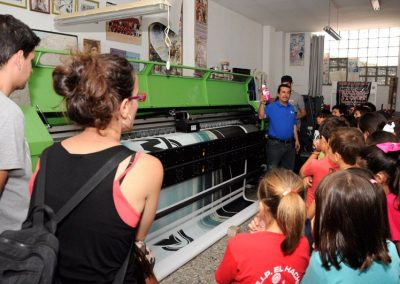 Visita del CEIP El Hacho a Imprenta Castillo