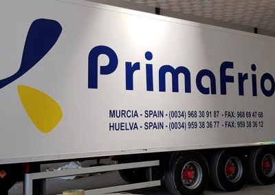 Vinilado de camión de Primafrío