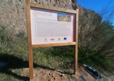 Diseño y producción de la señalización de los restos arqueológicos de Castillejos de Quintana de Pizarra
