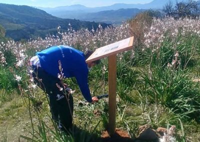 Diseño y producción de la señalización de los restos arqueológicos de Castillejos de Quintana de Pizarra