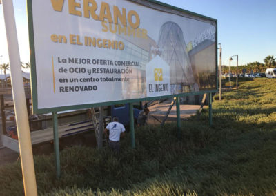 Nueva valla del Centro Comercial El Ingenio