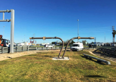 Instalación de vallas y gráficas para JFT Comunicación en el Aeropuerto de Sevilla