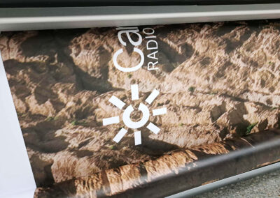 Diputación de Málaga: 10º aniversario del Caminito del Rey. Detalle de impresión.