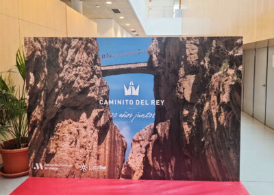Diputación de Málaga: 10º aniversario del Caminito del Rey. Popup.